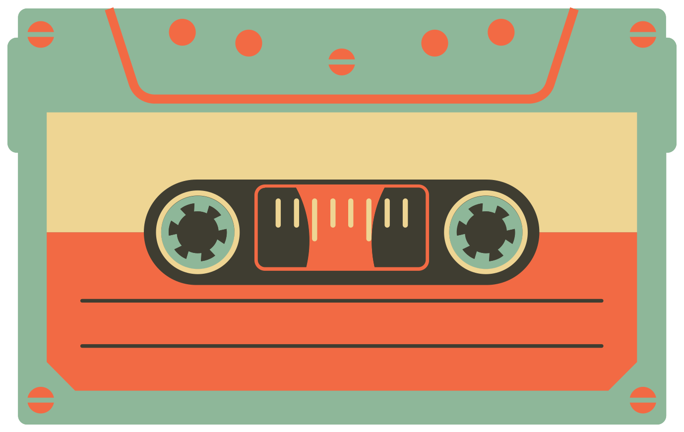 Vintage cassette tape 1204764 PNG