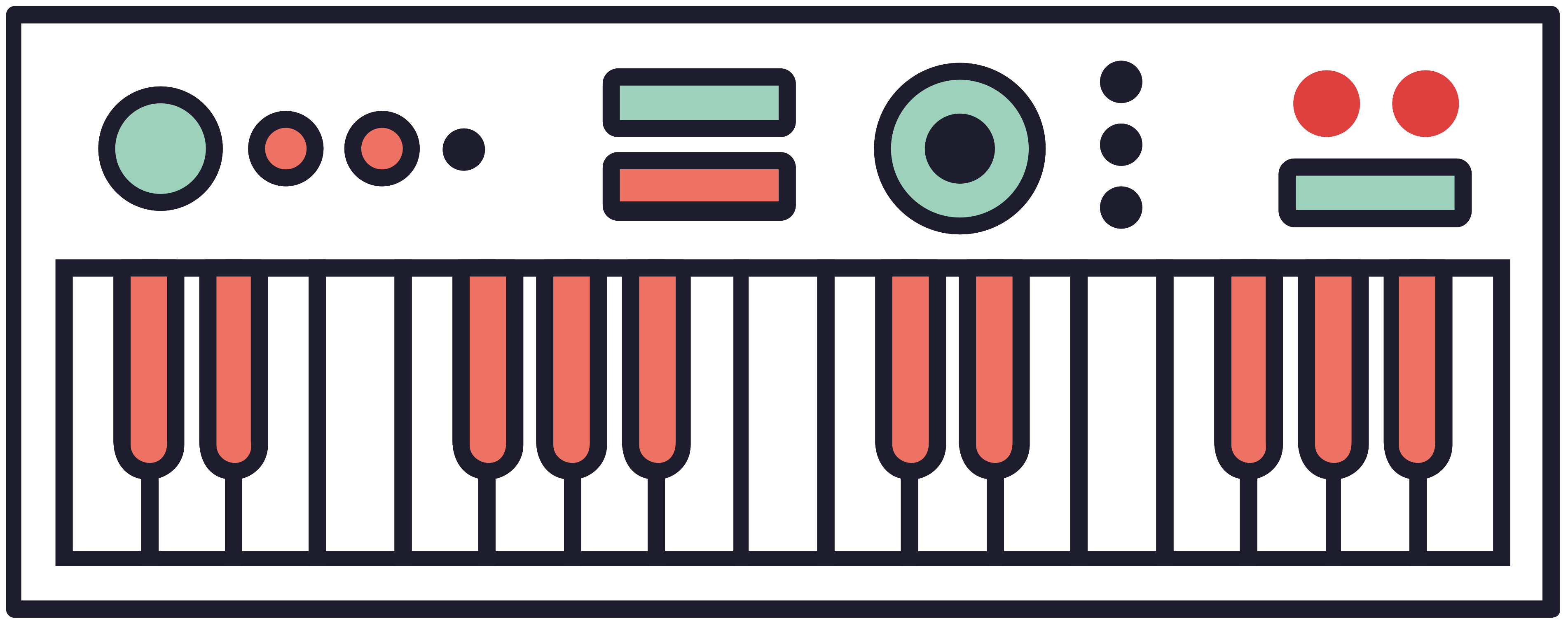 Music keyboard midi 1206351 PNG