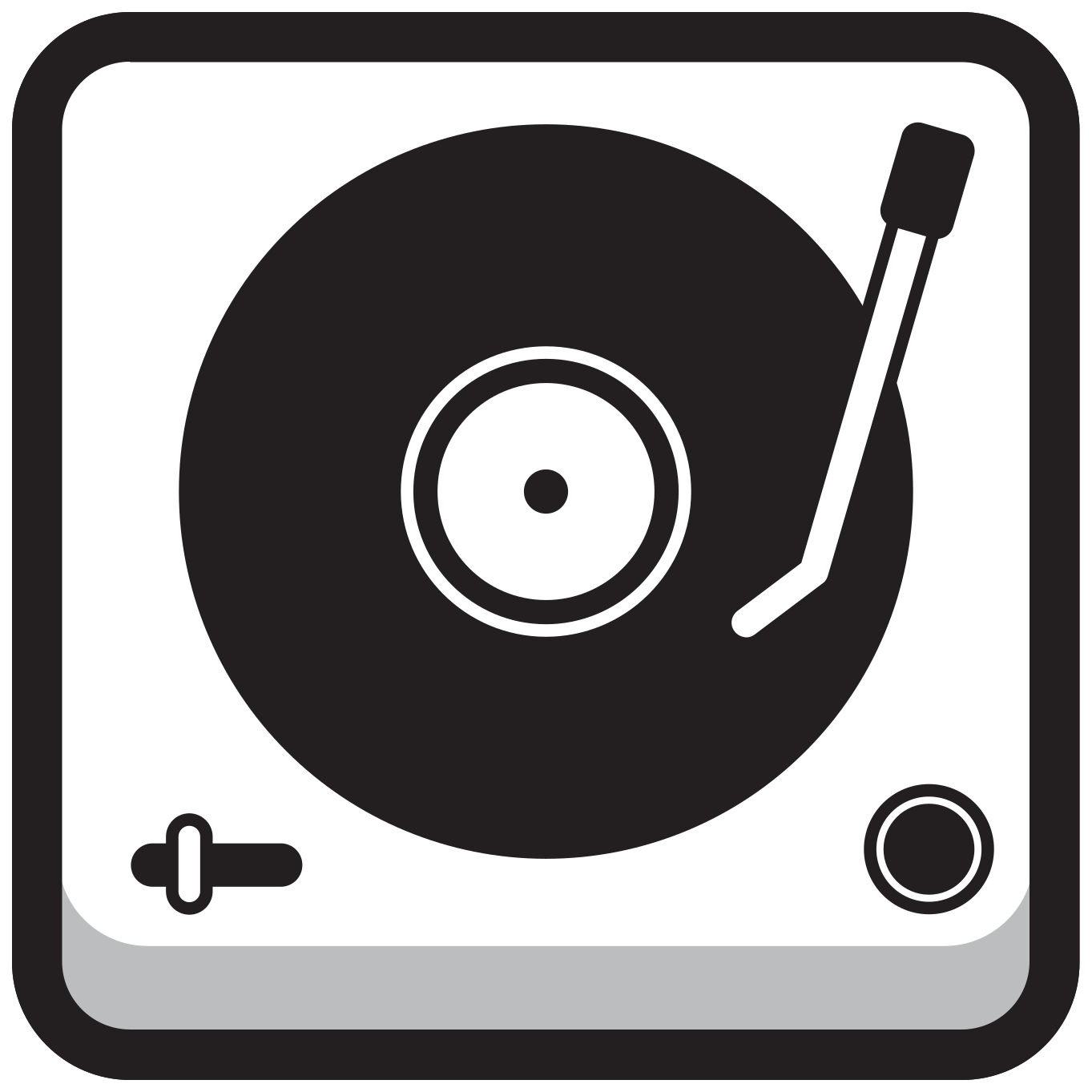 icône carrée ronde de la musique dj table tournante 1206369 PNG
