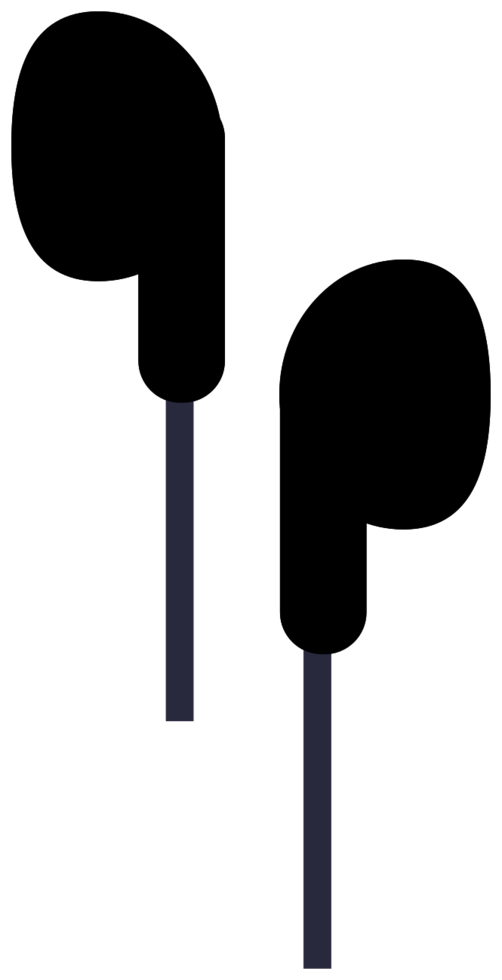 Music earphone png