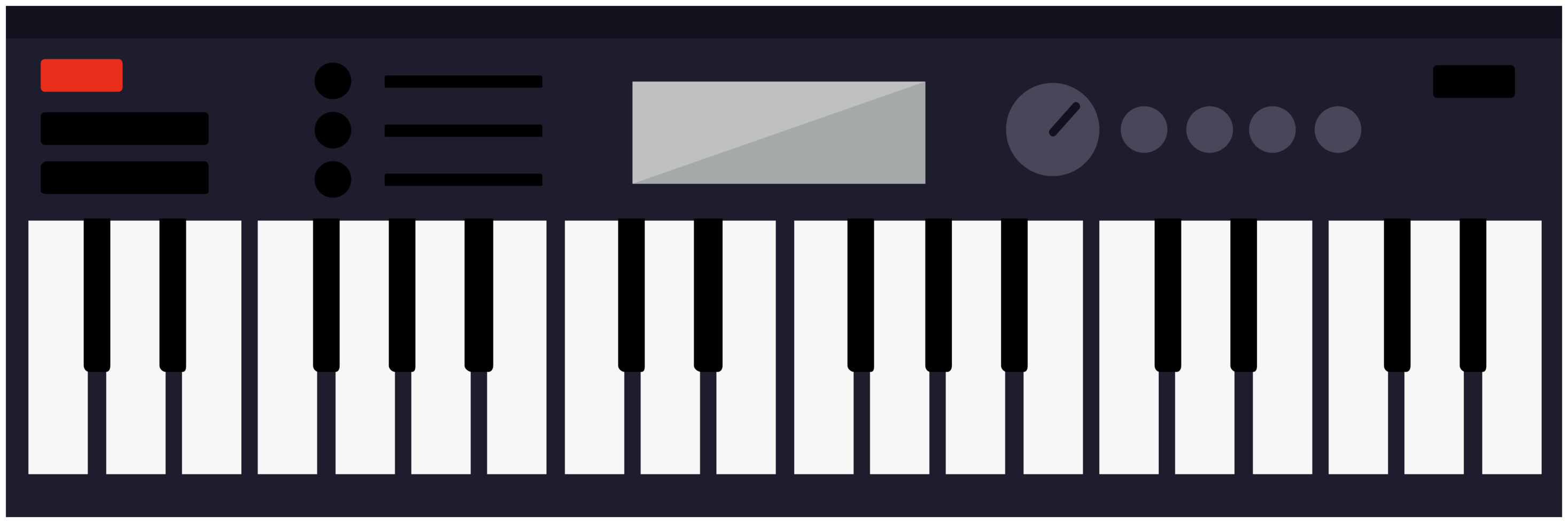 musique midi piano png