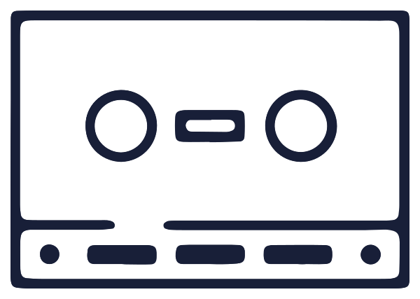 Music equipment cassette png