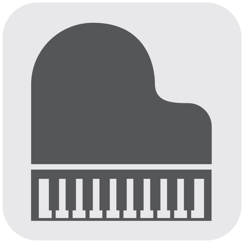 Music instrument icon grand piano png