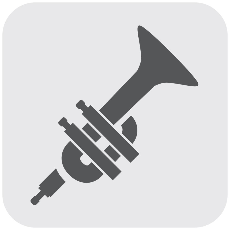 Music instrument icon trumphet png