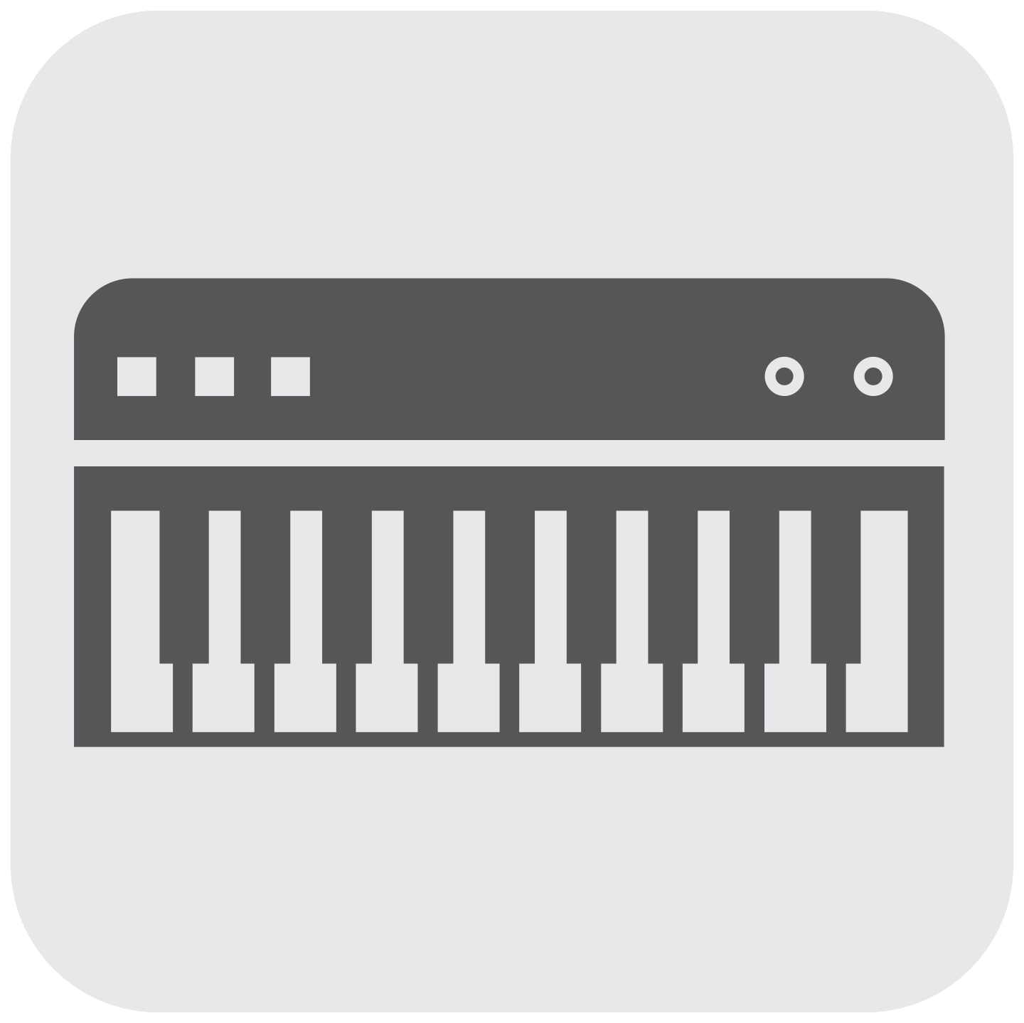 instrument de musique icône clavier piano png