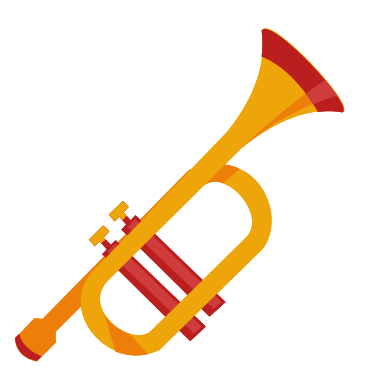 Music instrument trumphet png