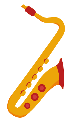 Music instrument saxophone png