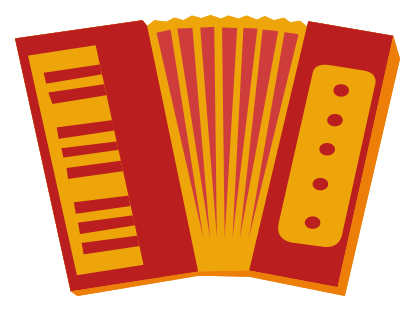 Music instrument accordion png