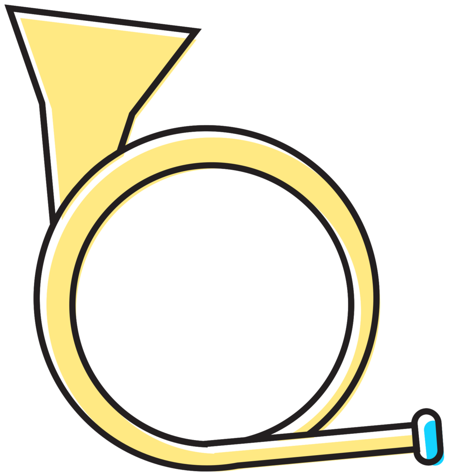 Music instrument line tuba png