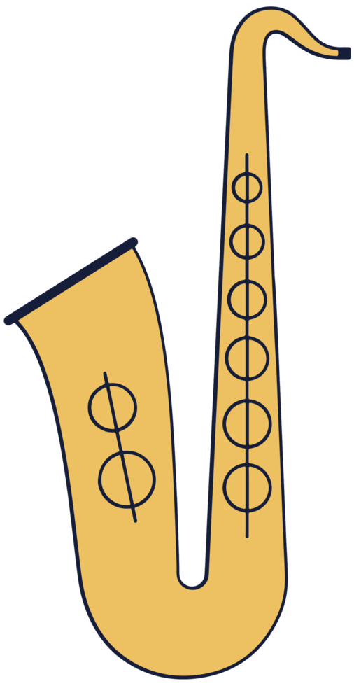 Music instrument saxophone png