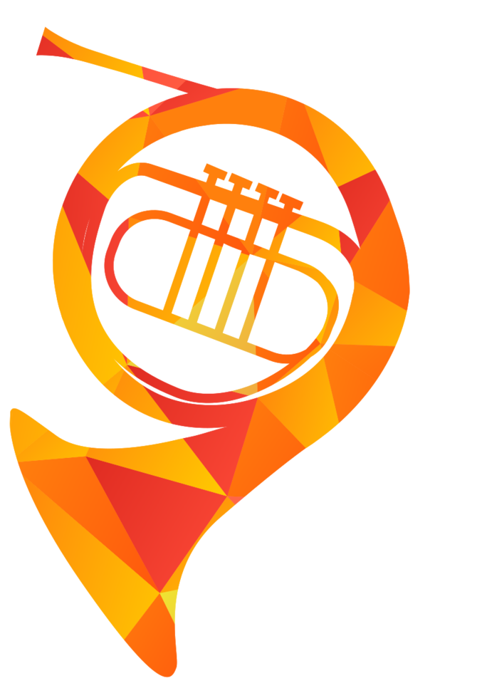 Colorful music instrument tuba png