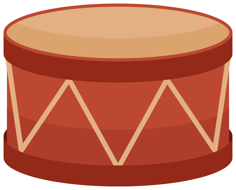 Percussion music instrument drum png