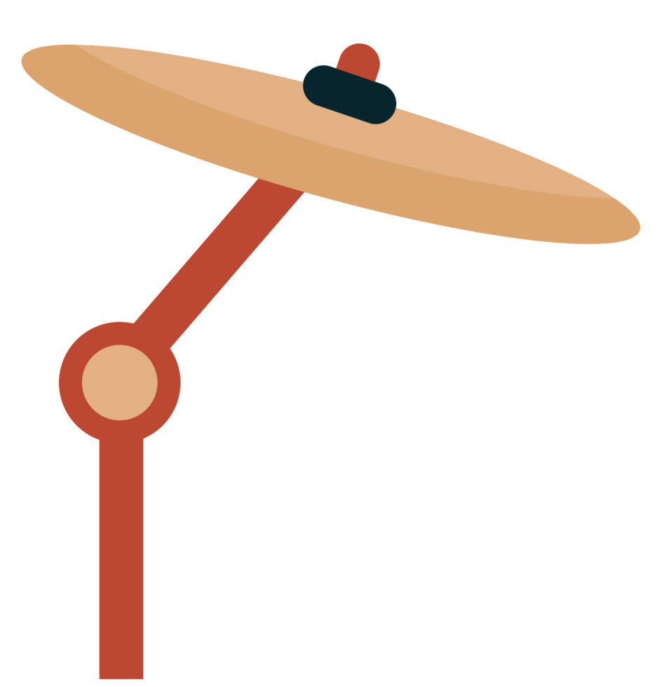 Percussion music instrument drum cymbal png