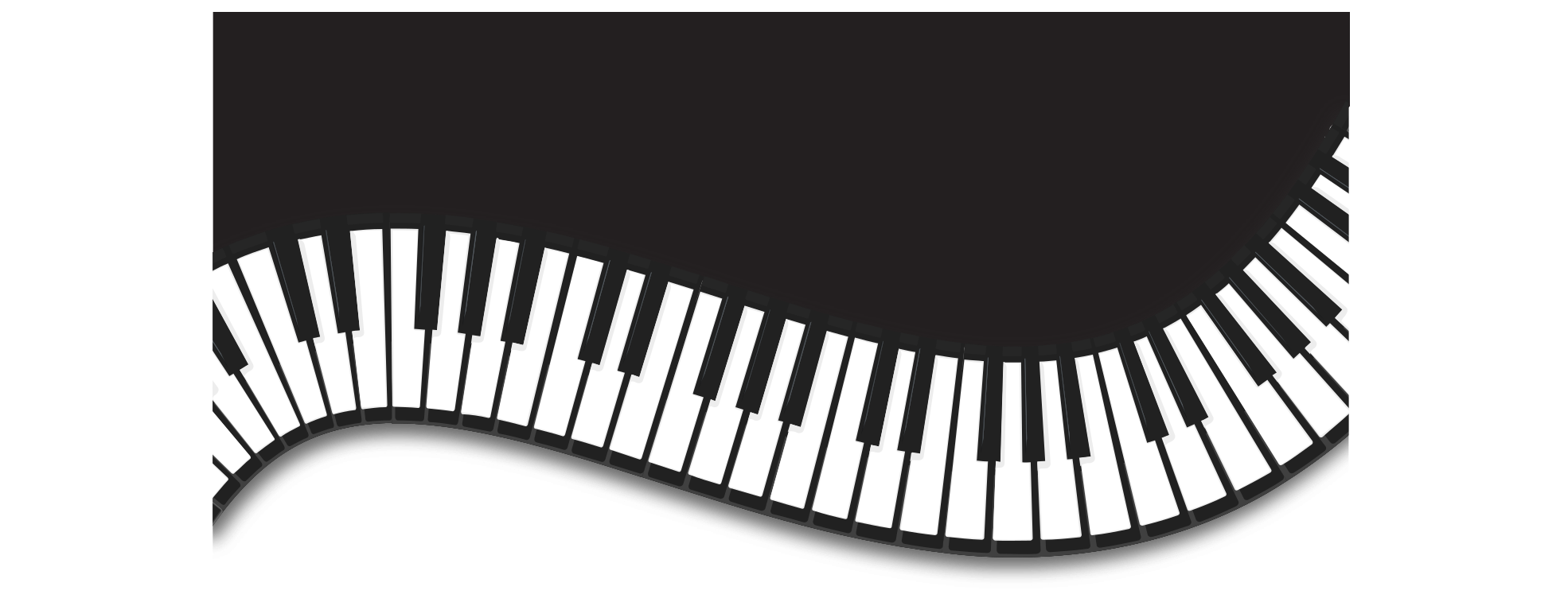 Fondo de piano ondulado png