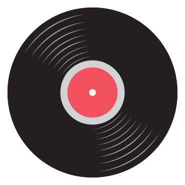 icono de vector de logotipo de música de registro de disco de vinilo. arte  del logotipo de vinilo, iconos y gráficos vectoriales. 10627439 Vector en  Vecteezy