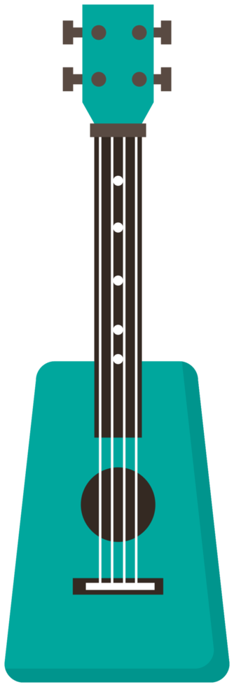 färgglada ukulele png