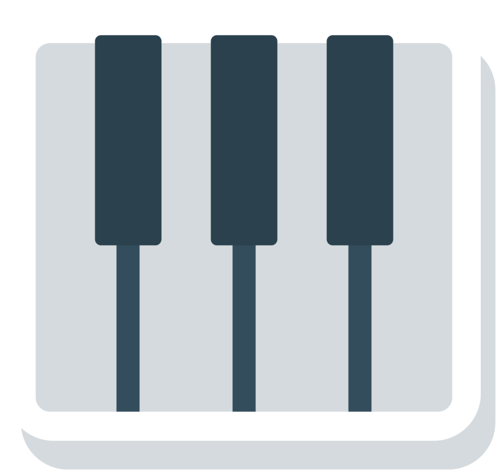icono de instrumento musical piano png