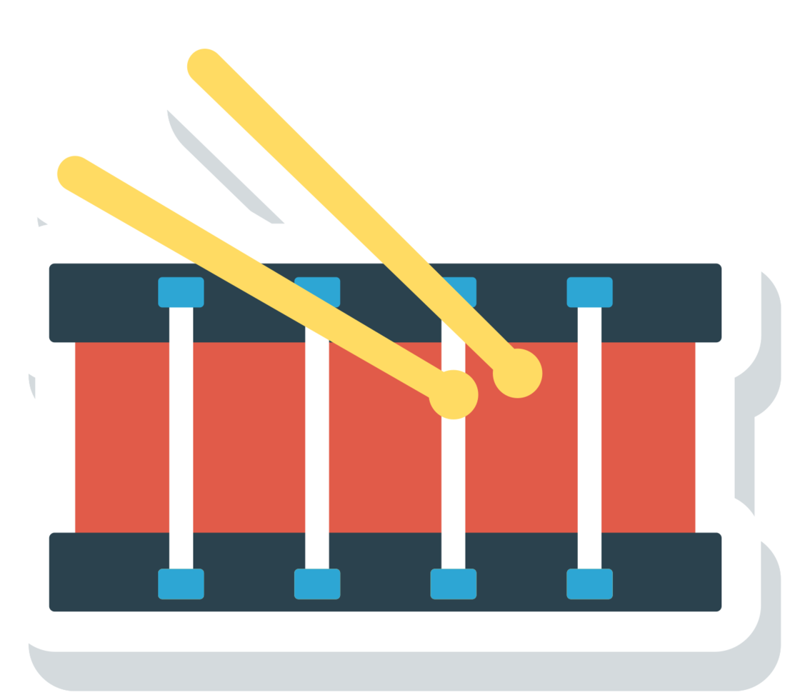 muziekinstrument pictogram drum png