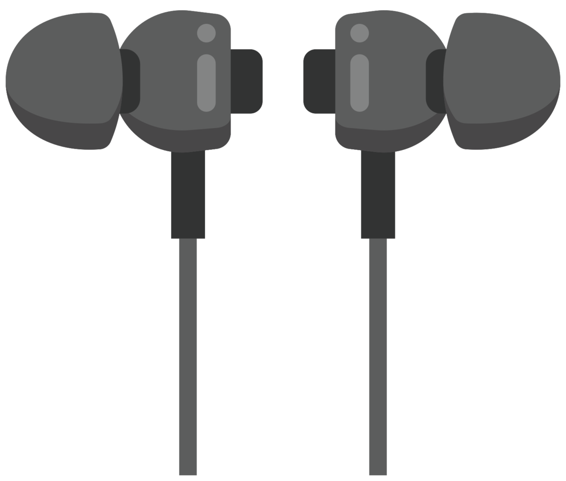 Music earphone png