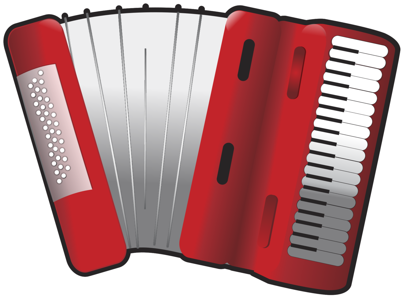 Music instrument accordion png