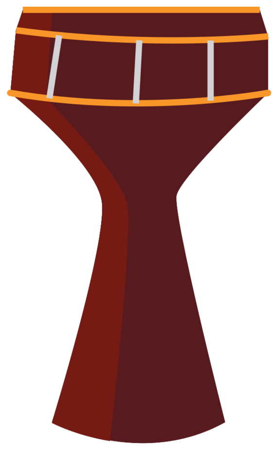 afrikanische Trommel Djembe png