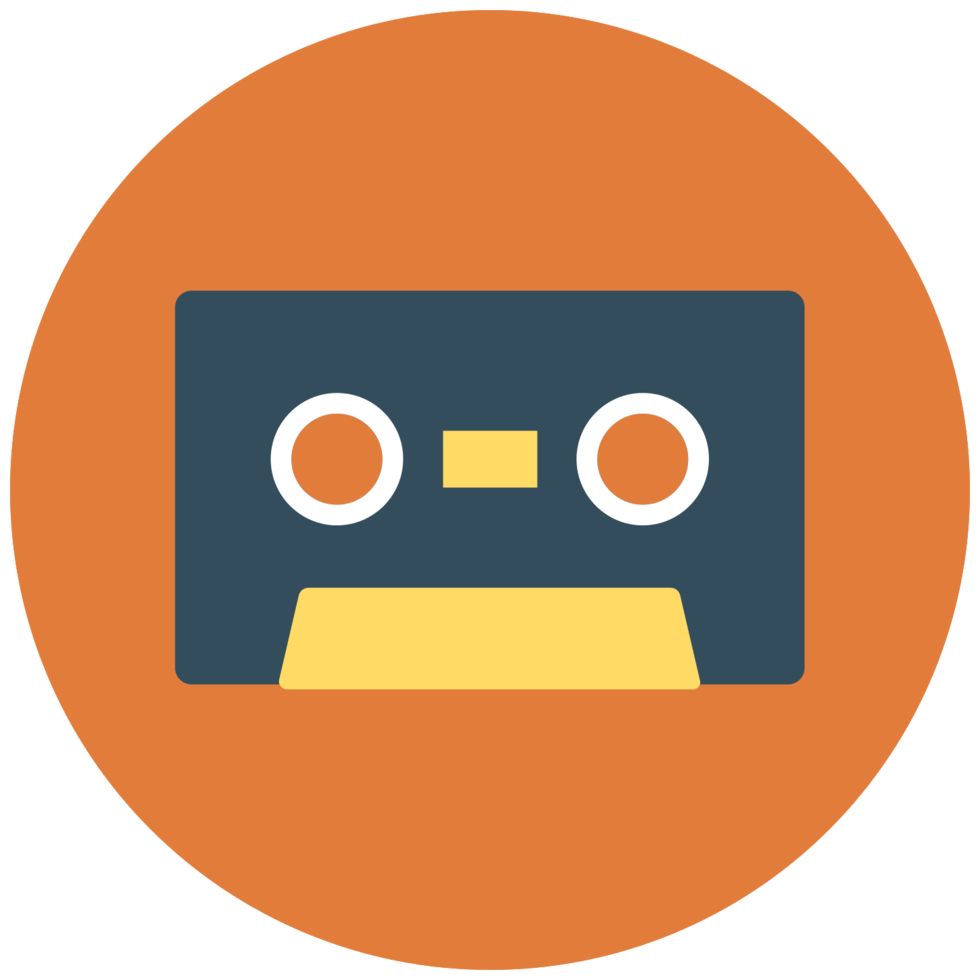 Music icon cassette png