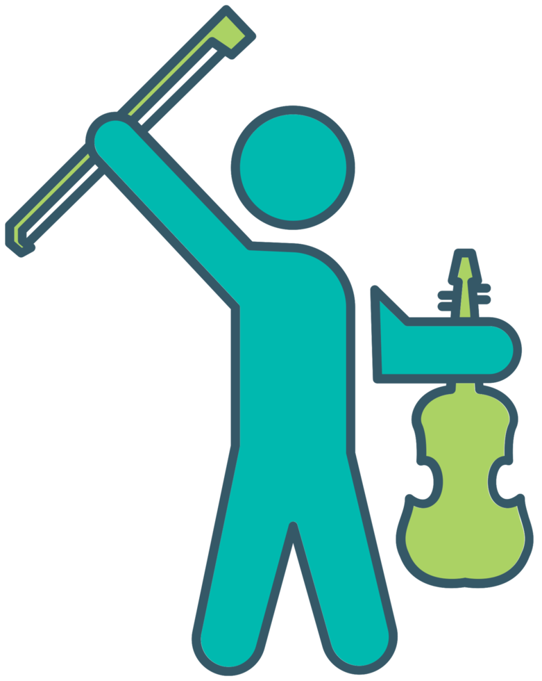 Musician classic violin png