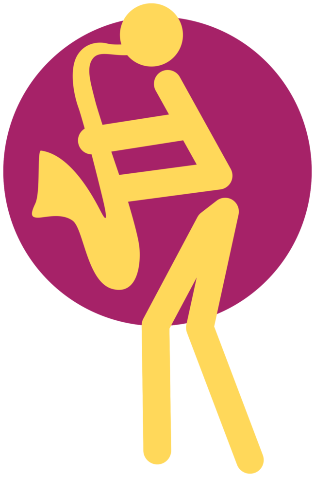 muzikant pictogram saxofoon png