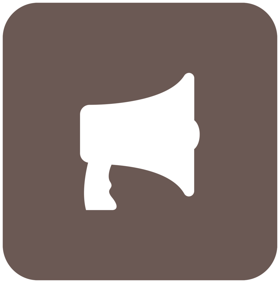 Music megaphone icon png