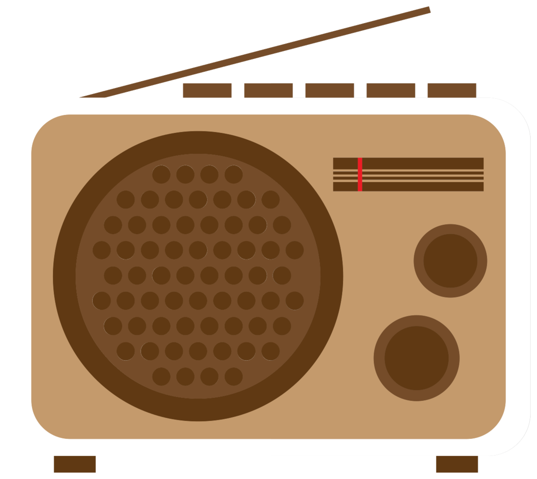 Retro radio png