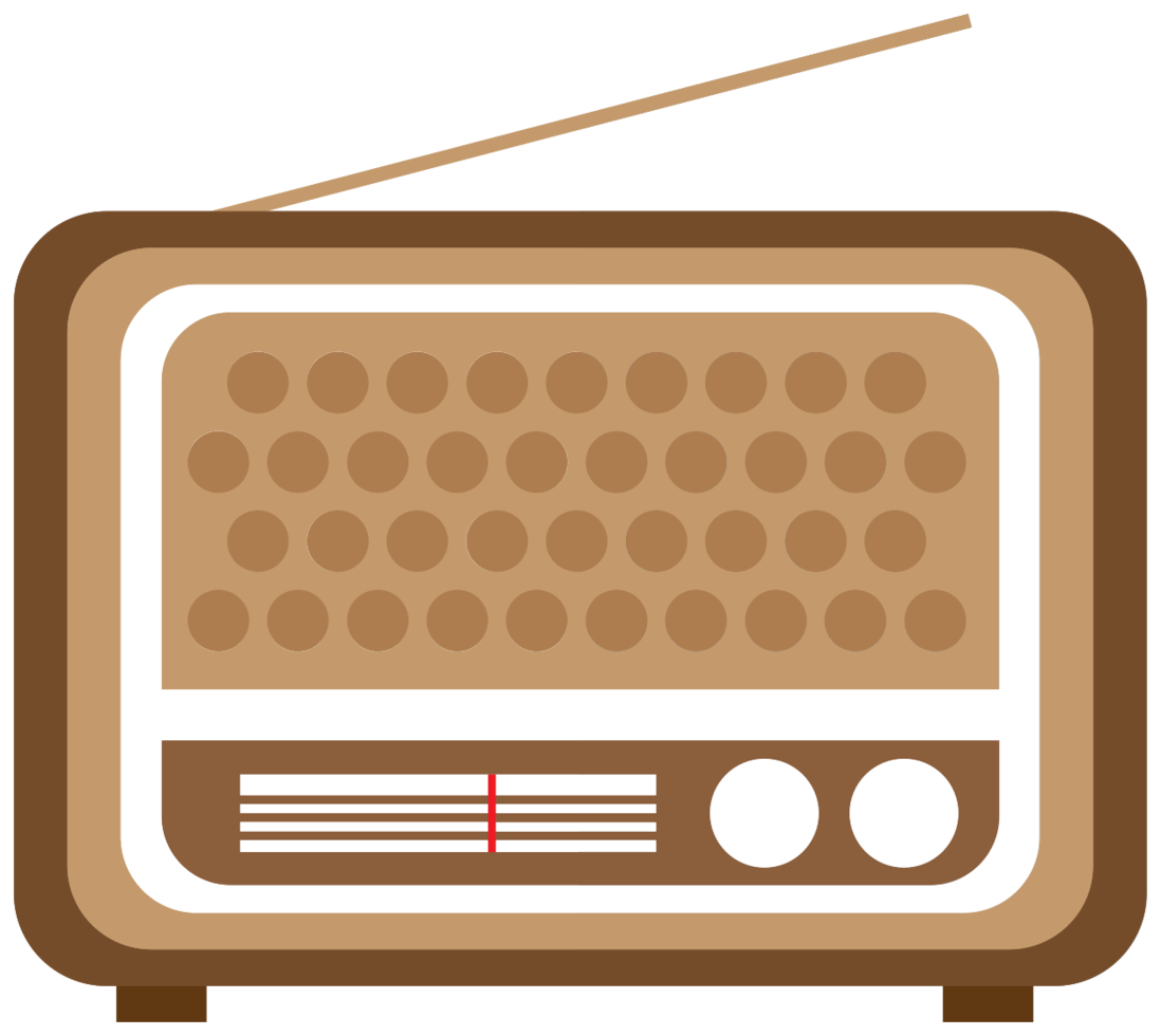 Retro radio png