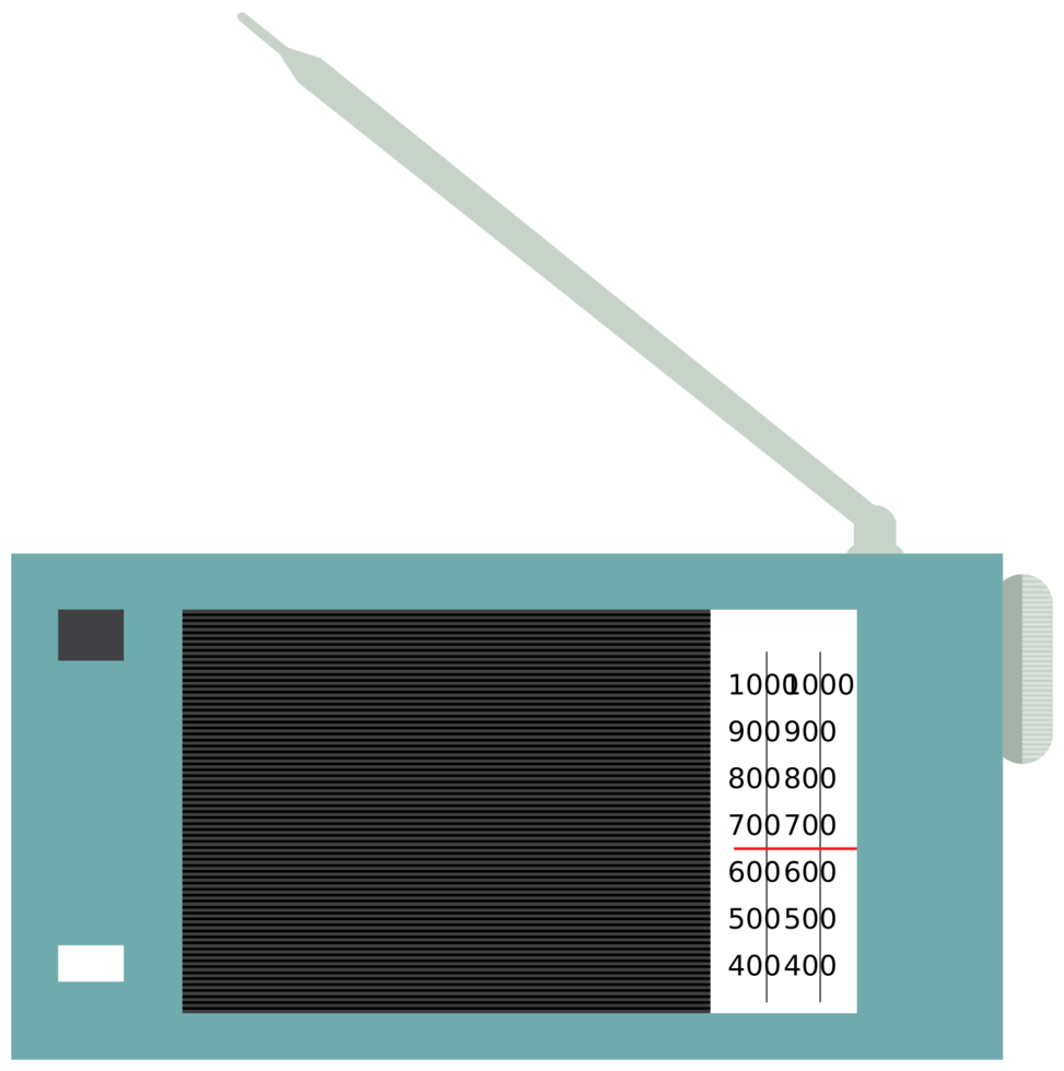 oude transistorradio png