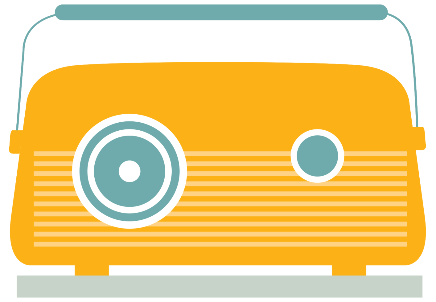 Old transistor radio  png
