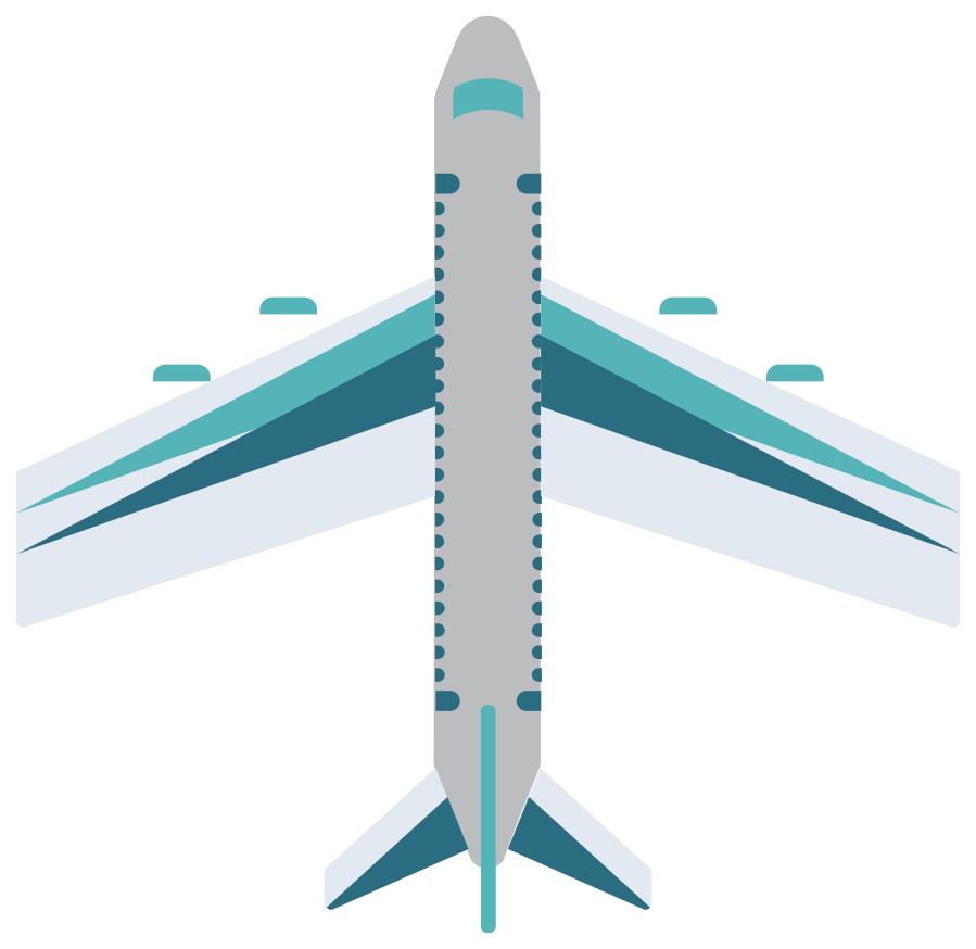 Free airplane PNG with Transparent Background