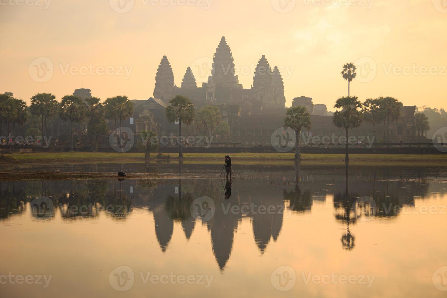 Angkor wat in sunrise,Cambodia photo