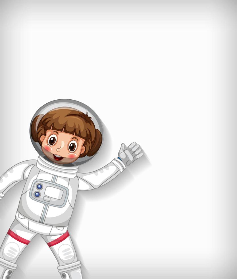 Happy astronaut smiling vector