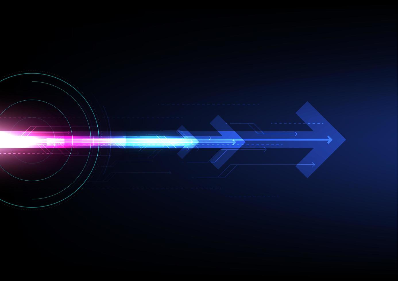 Digital arrow data encryption background vector