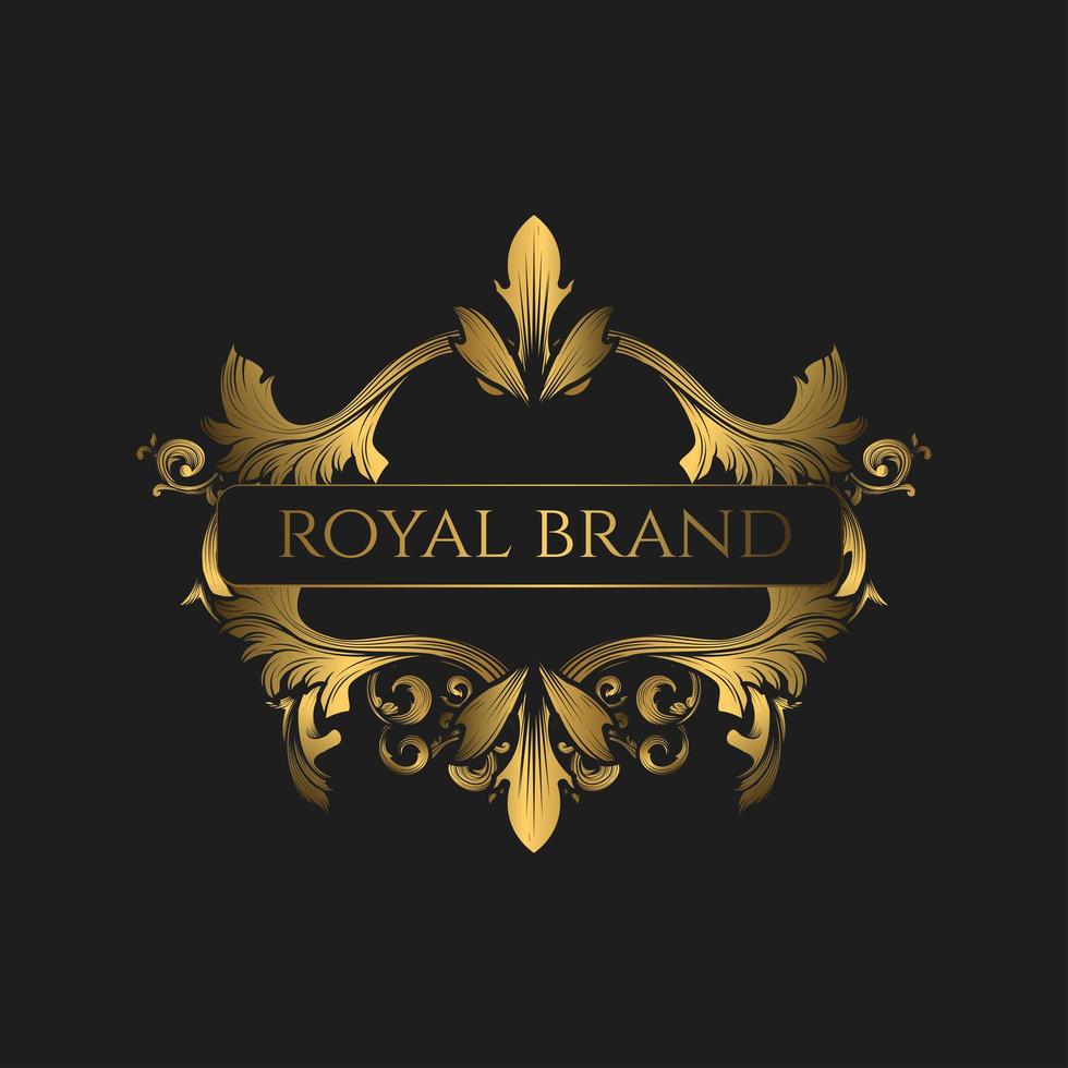 Royal vintage frame vector