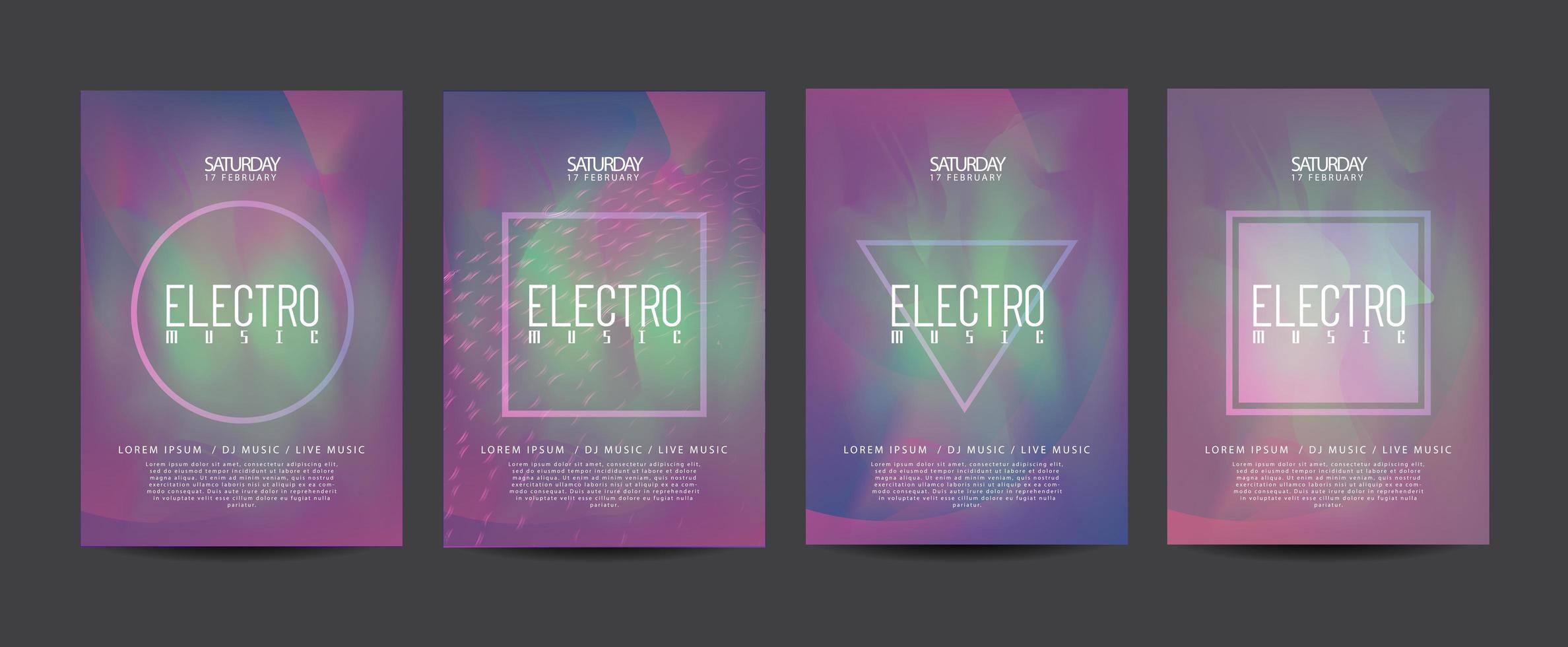 folleto de promoción eléctrica vector