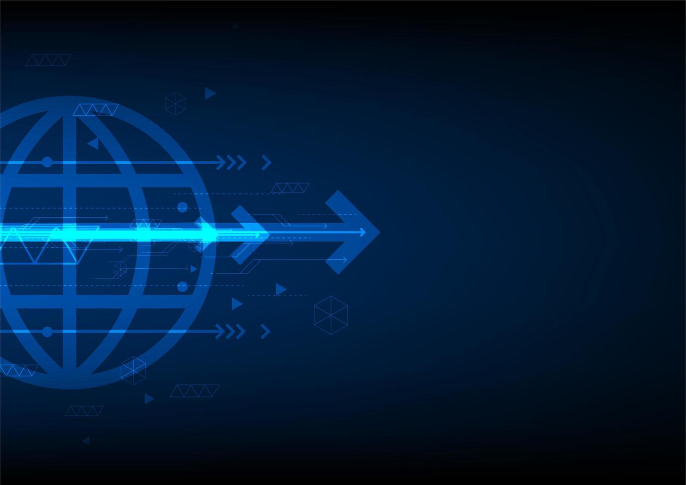 Global technology computer network communication concept  vector