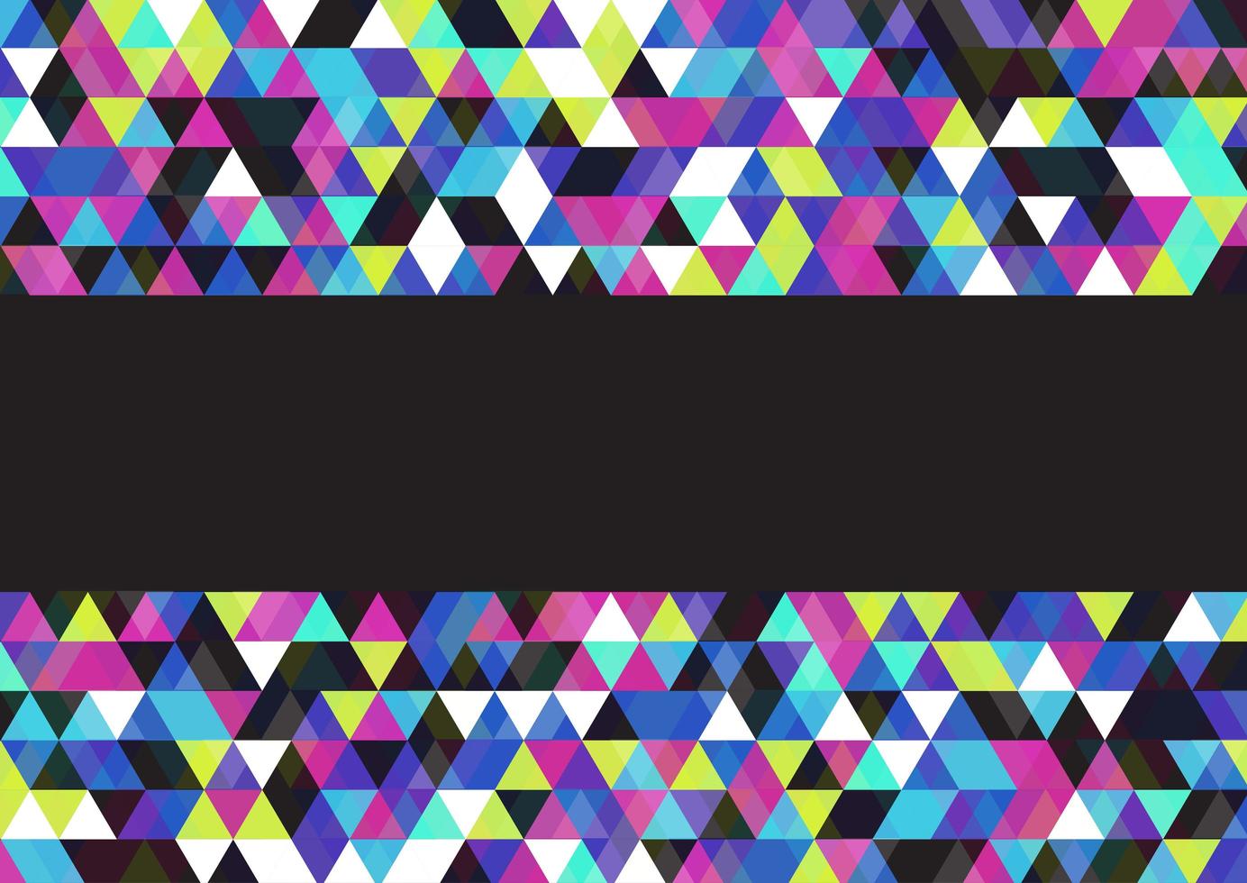 Multicolor low poly design vector