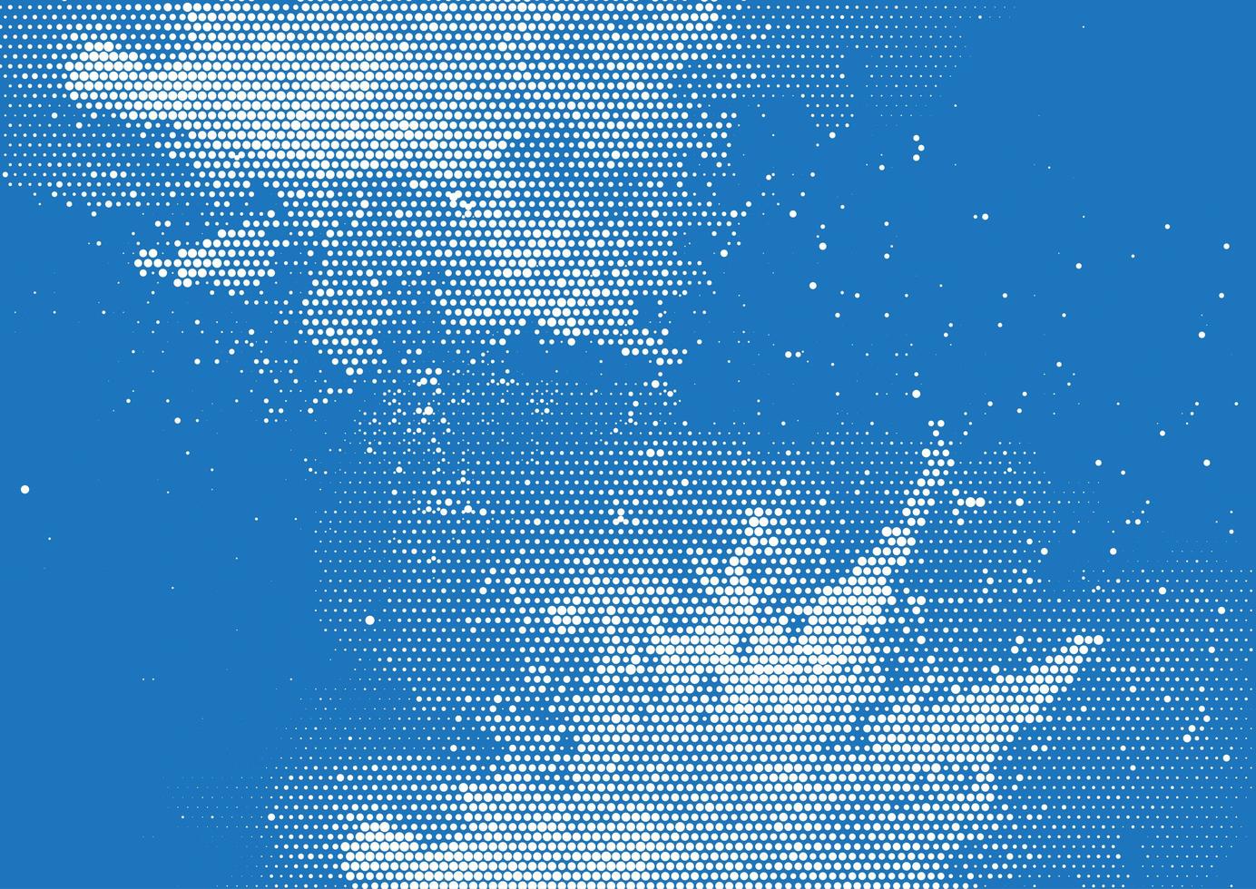 Grunge halftone dots background vector