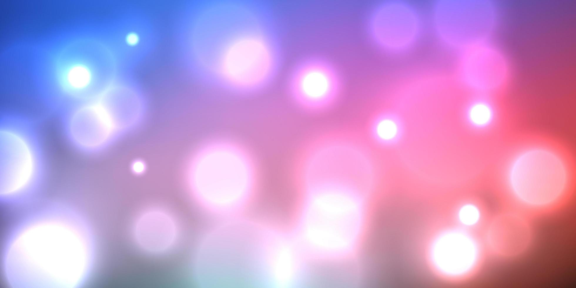 banner de luces bokeh vector