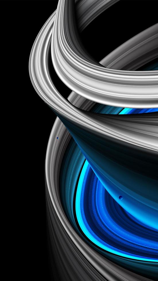 Abstract 3D mystical shape background vector