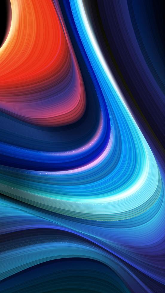 Abstract twirling background in blue and red color vector