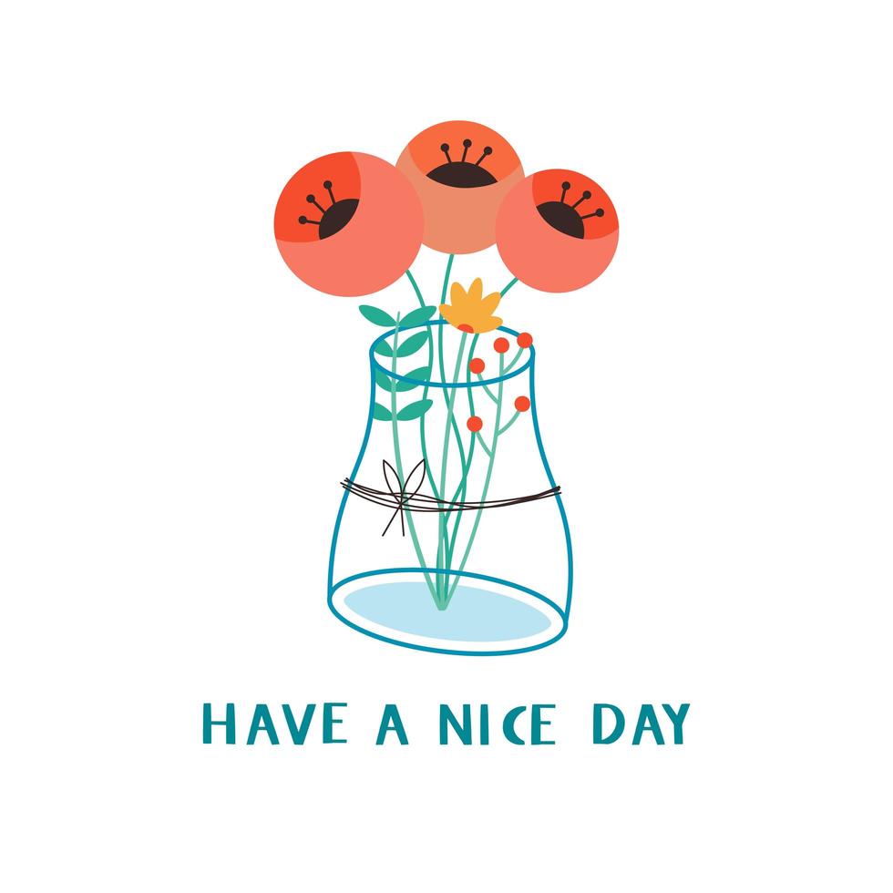 Have a nice day typography  vector