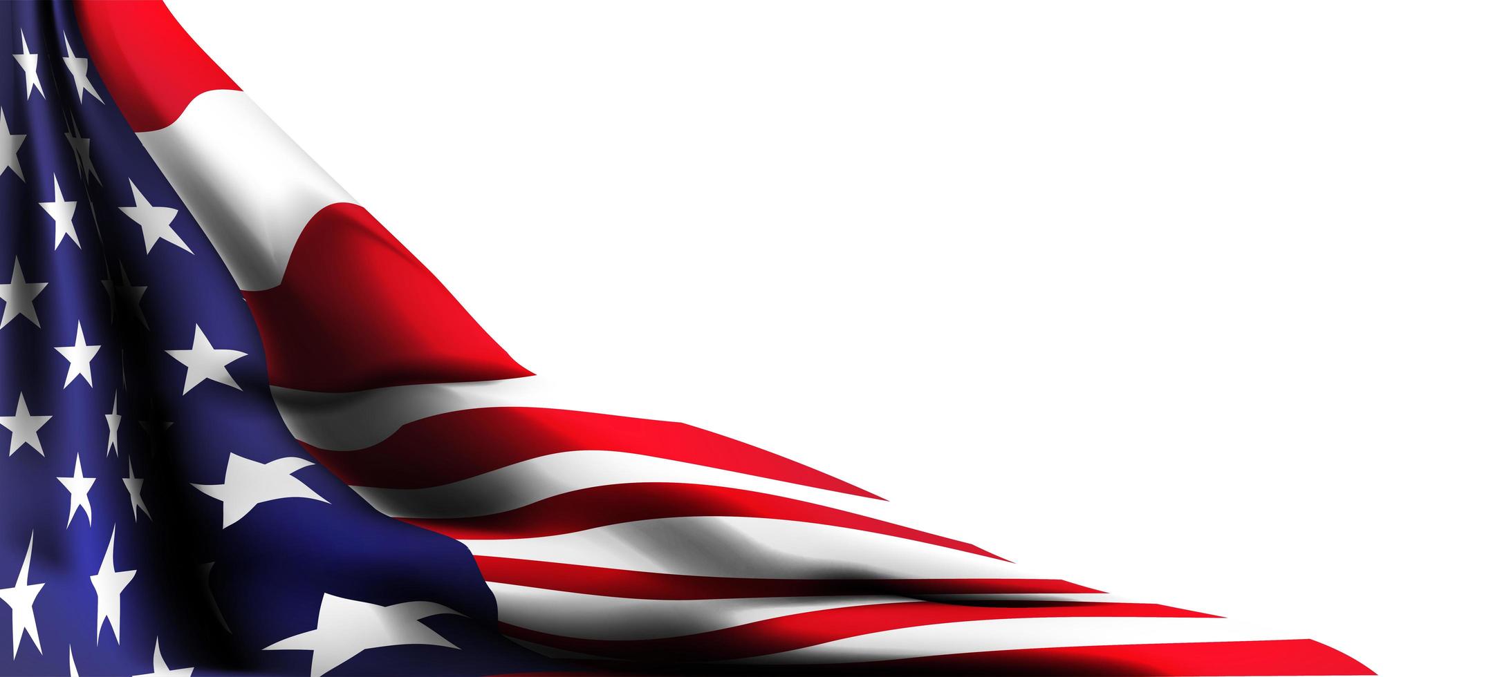 July 4th American flag decor with space for text vector