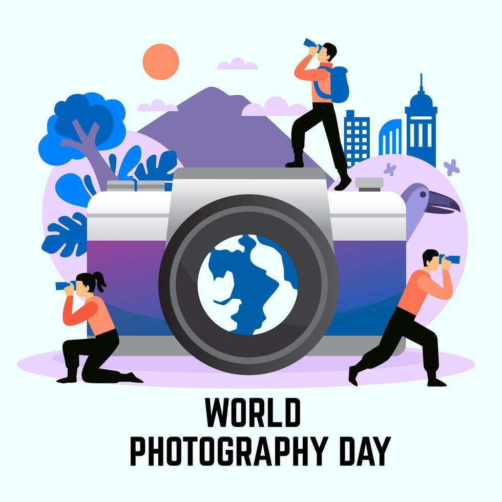 Printhand Drawn World Photography Day Illustration Download Free