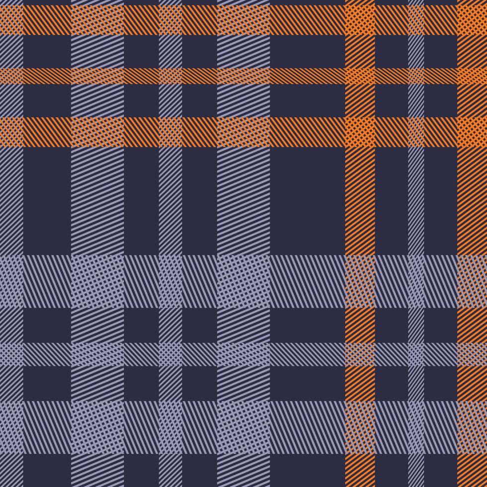 Seamless pattern blue and orange angled stripe  shirt texture vector