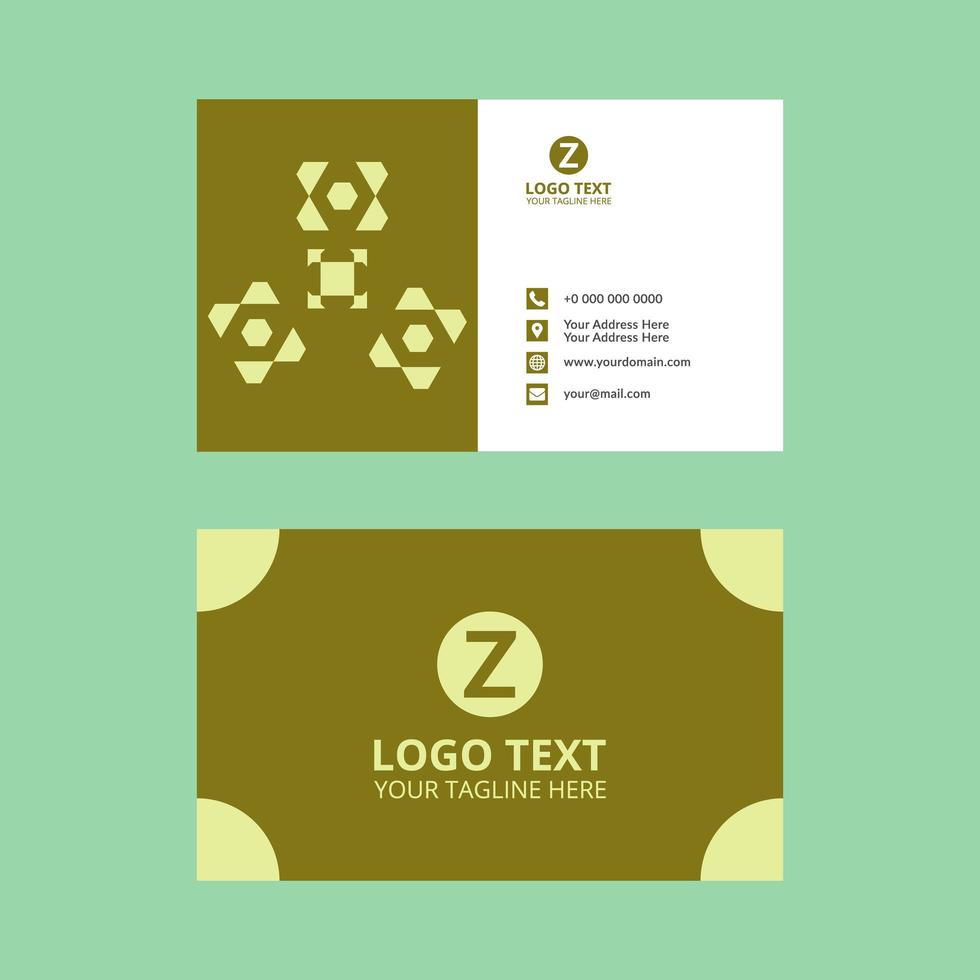 Lime Business Card  vector